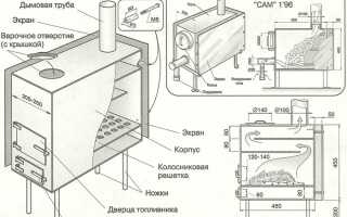 Использование печи буржуйки на даче