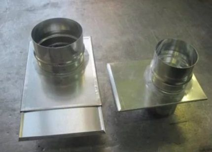 Образцы шиберной заслонки из оцинкованной стали